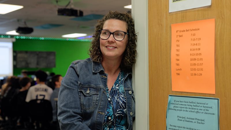 Mrs. Kayser in Classroom